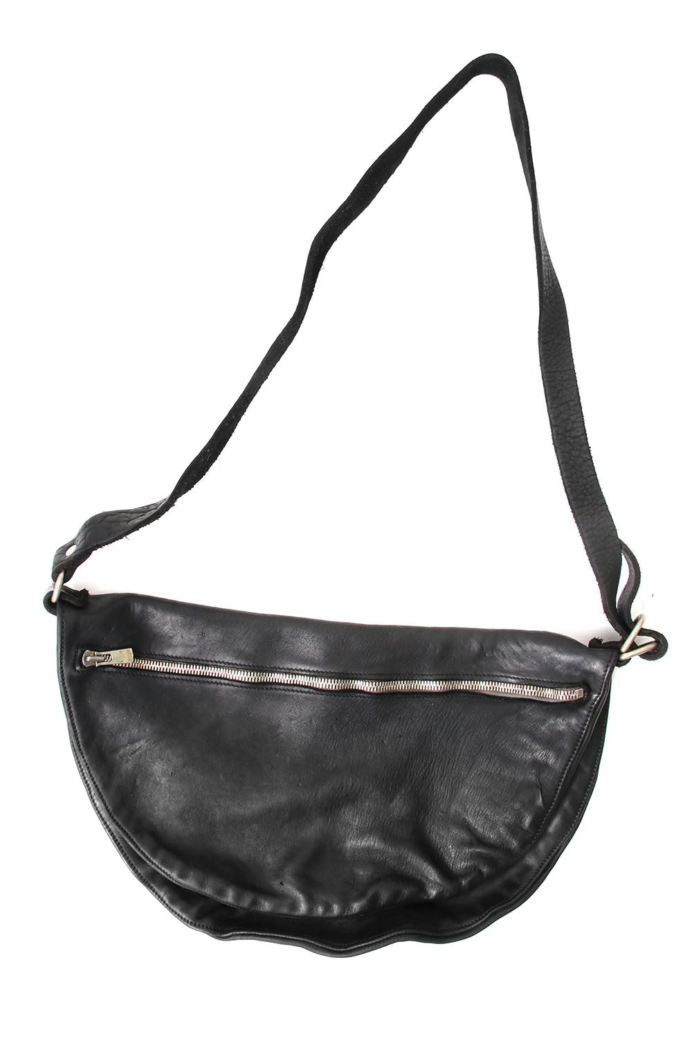 Soft Horse Leather Body bag - Q09 - BLACK