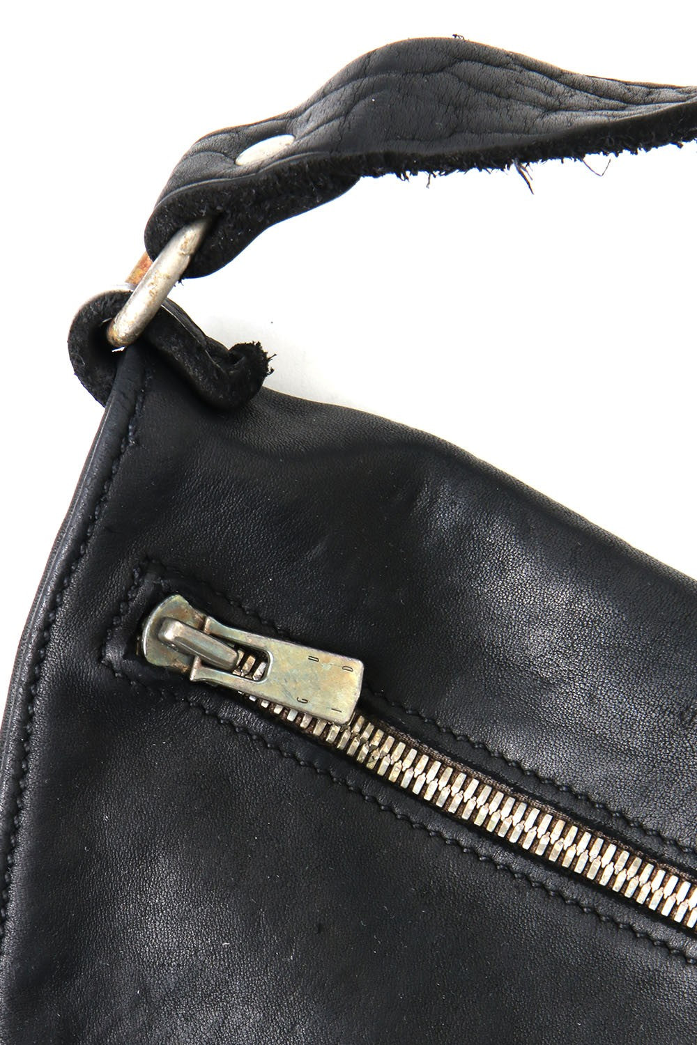 Soft Horse Leather Body bag - Q09 - BLACK