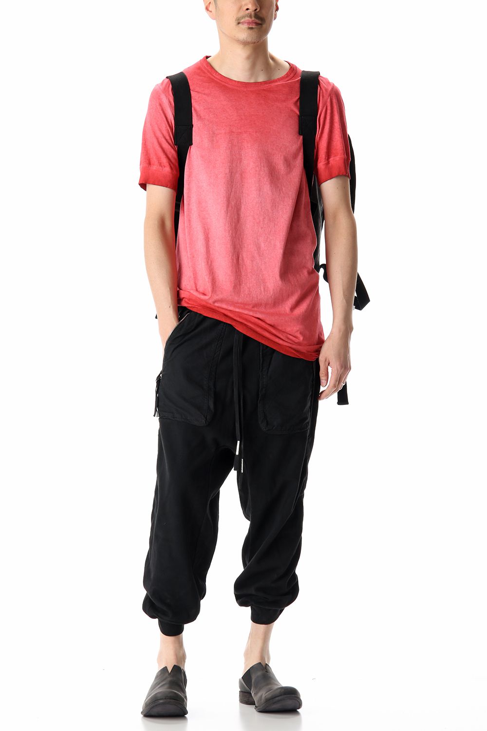 INFANTERY-BAG2 - VEG TAN HORSE SKIN - Black