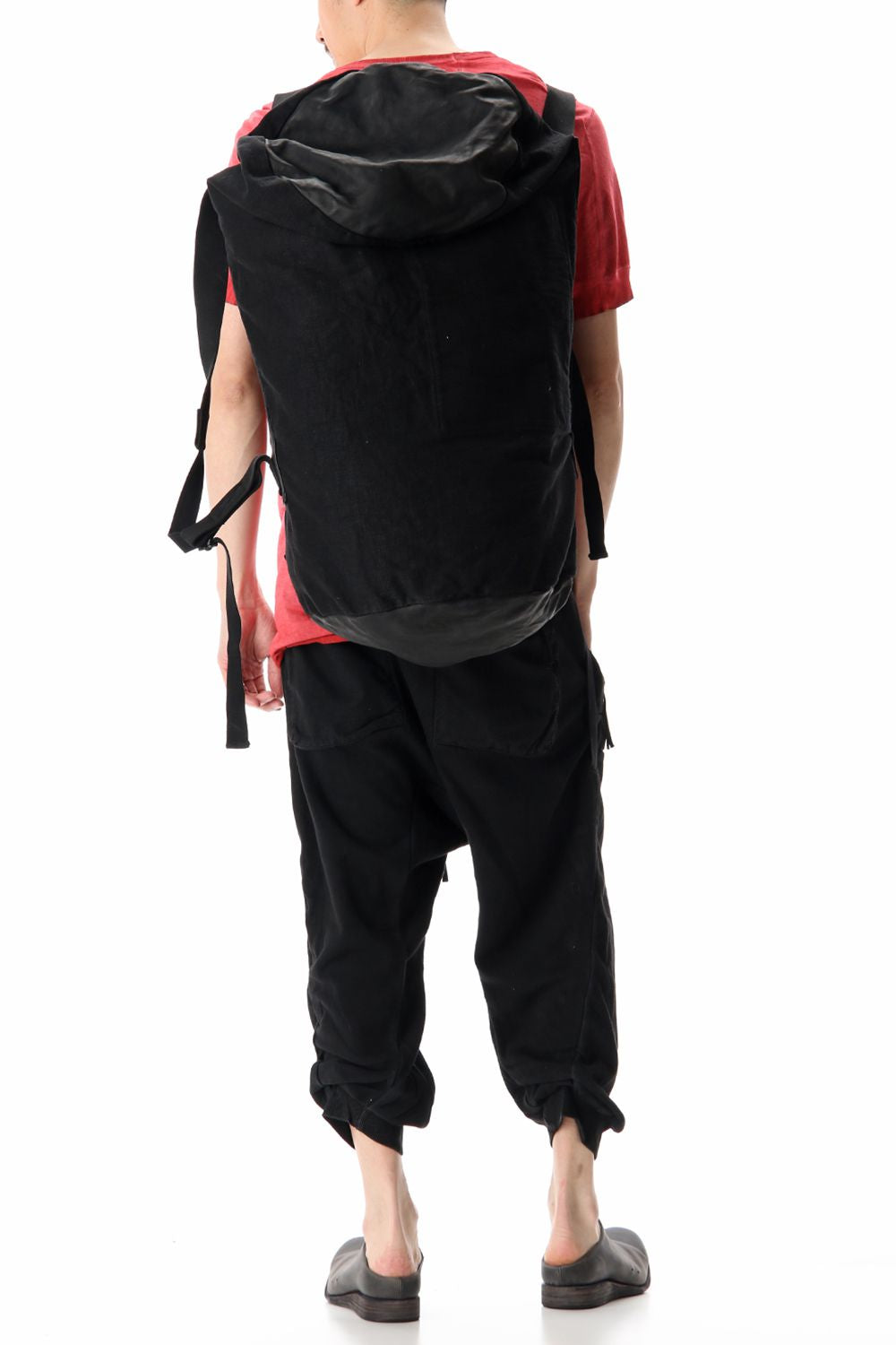 INFANTERY-BAG2 - VEG TAN HORSE SKIN - Black