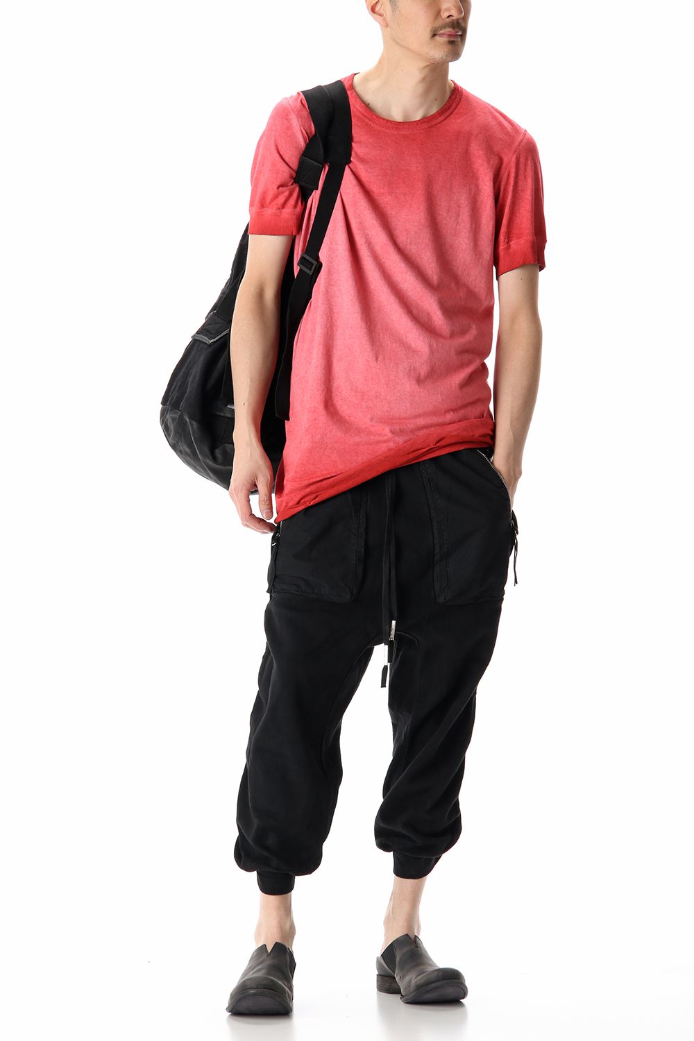 INFANTERY-BAG2 - VEG TAN HORSE SKIN - Black