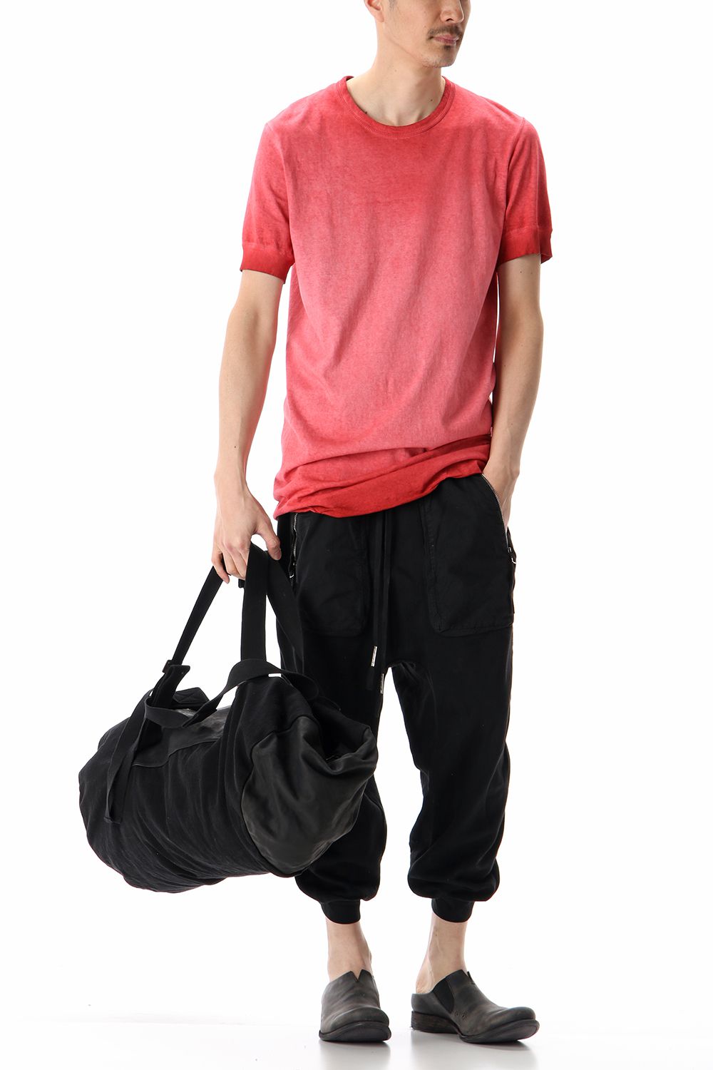 INFANTERY-BAG2 - VEG TAN HORSE SKIN - Black