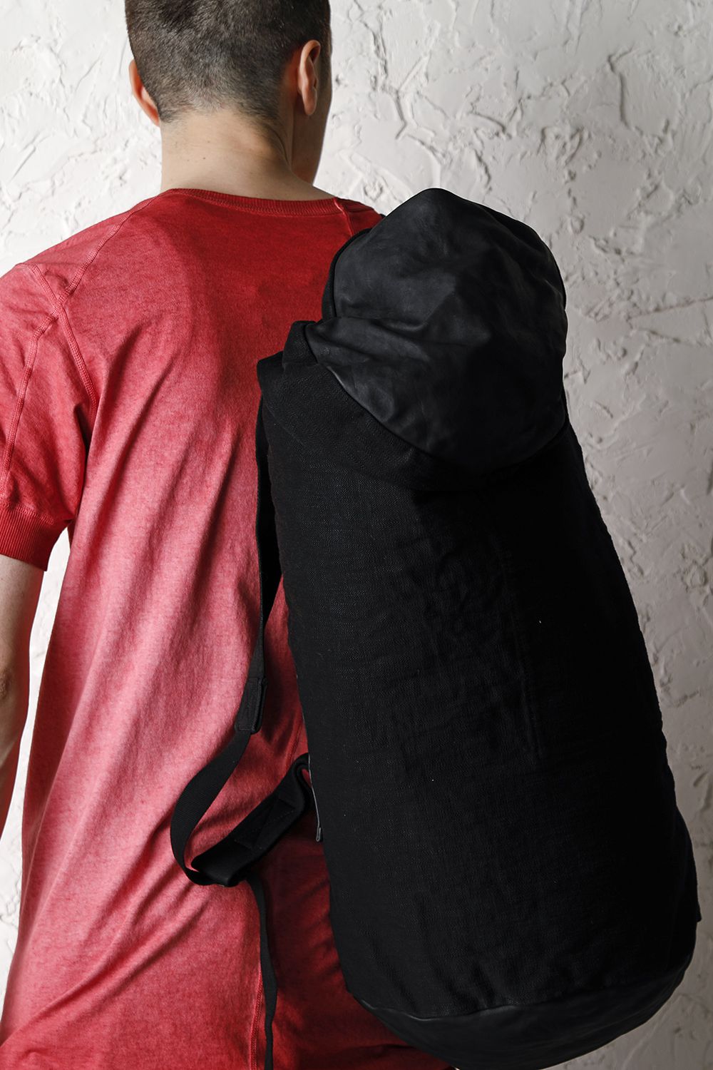 INFANTERY-BAG2 - VEG TAN HORSE SKIN - Black