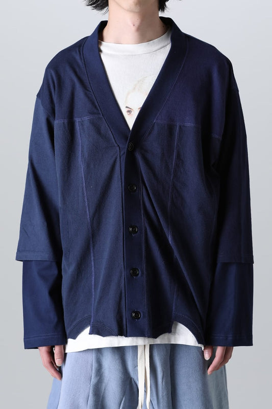 Upside Down Cardigan  Navy