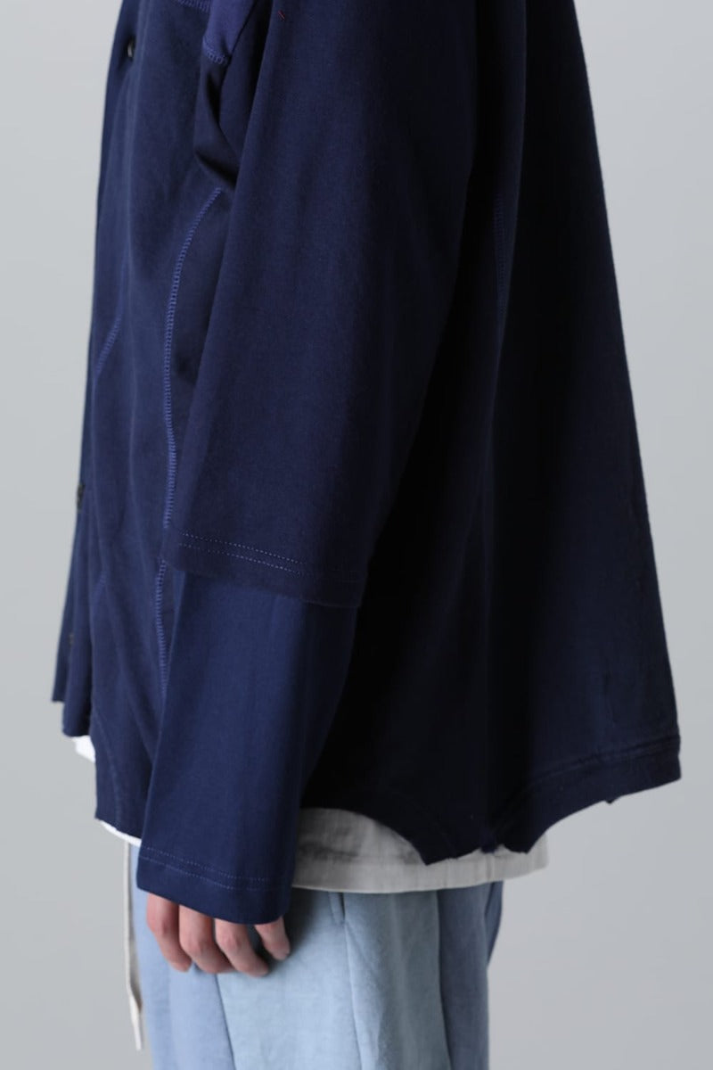 Upside Down Cardigan  Navy