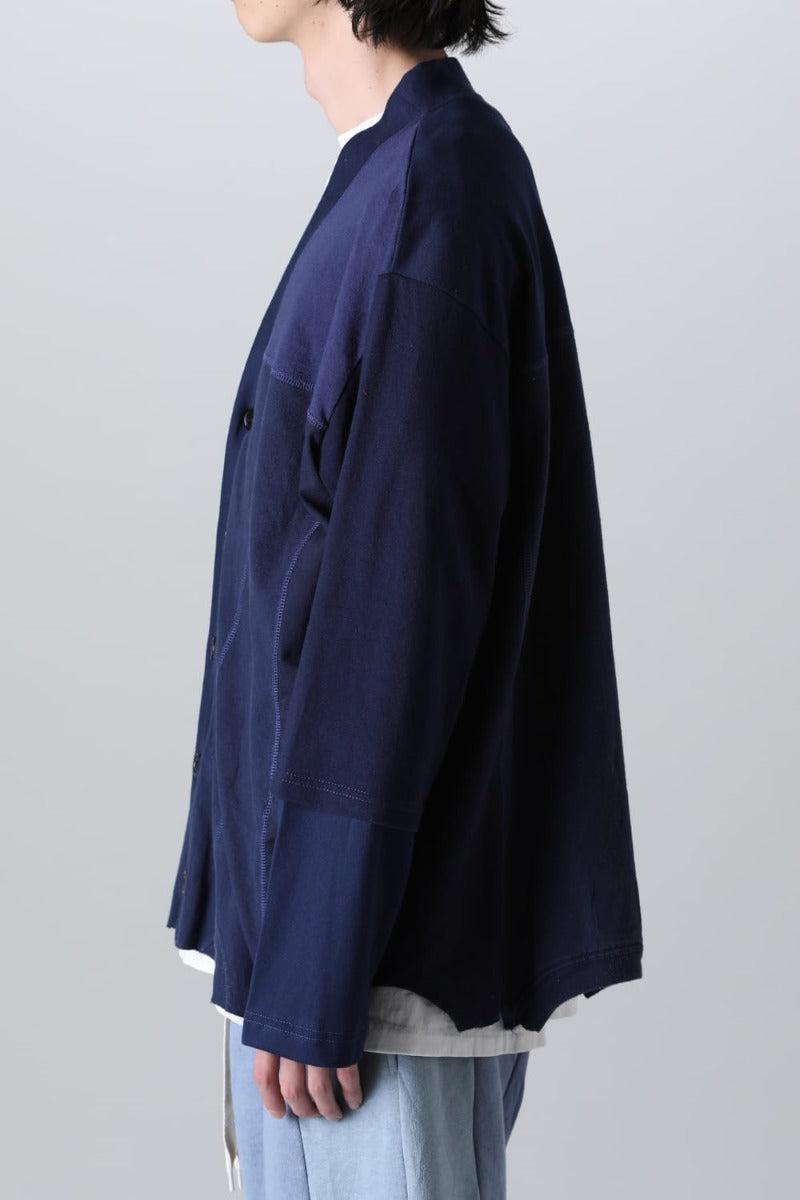 Upside Down Cardigan  Navy