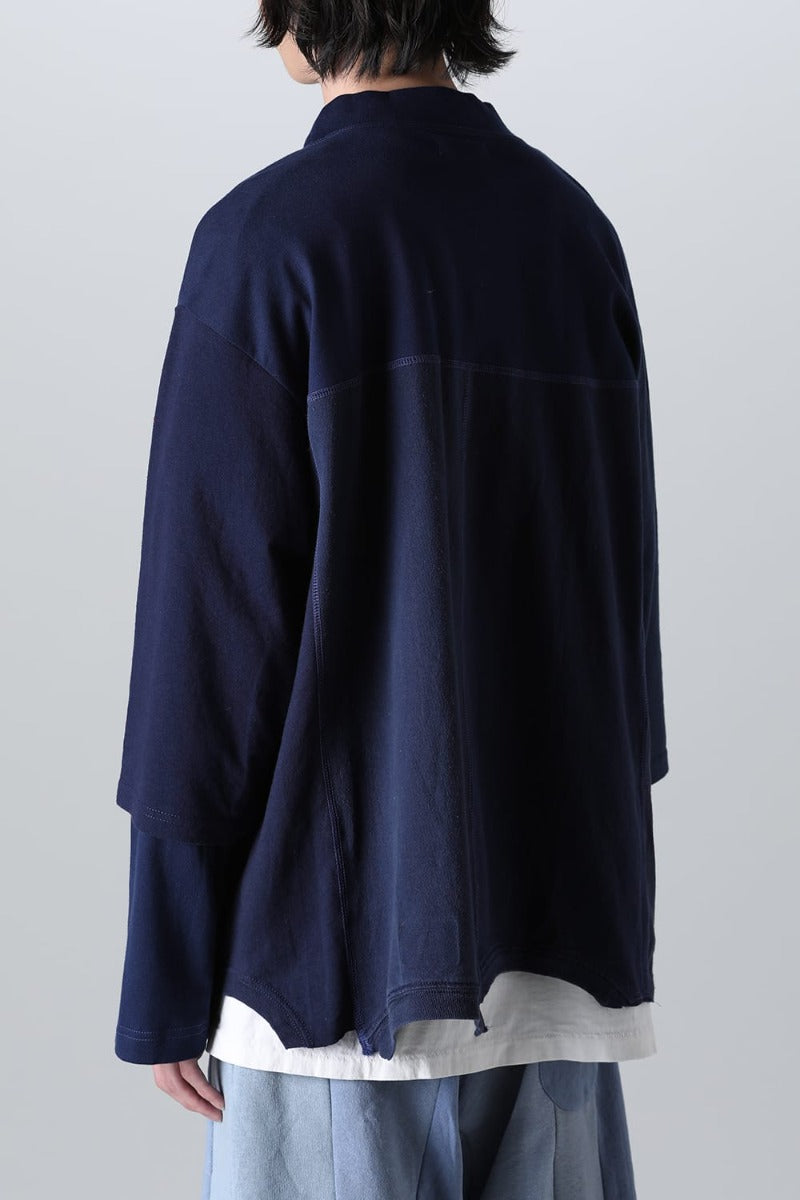 Upside Down Cardigan  Navy