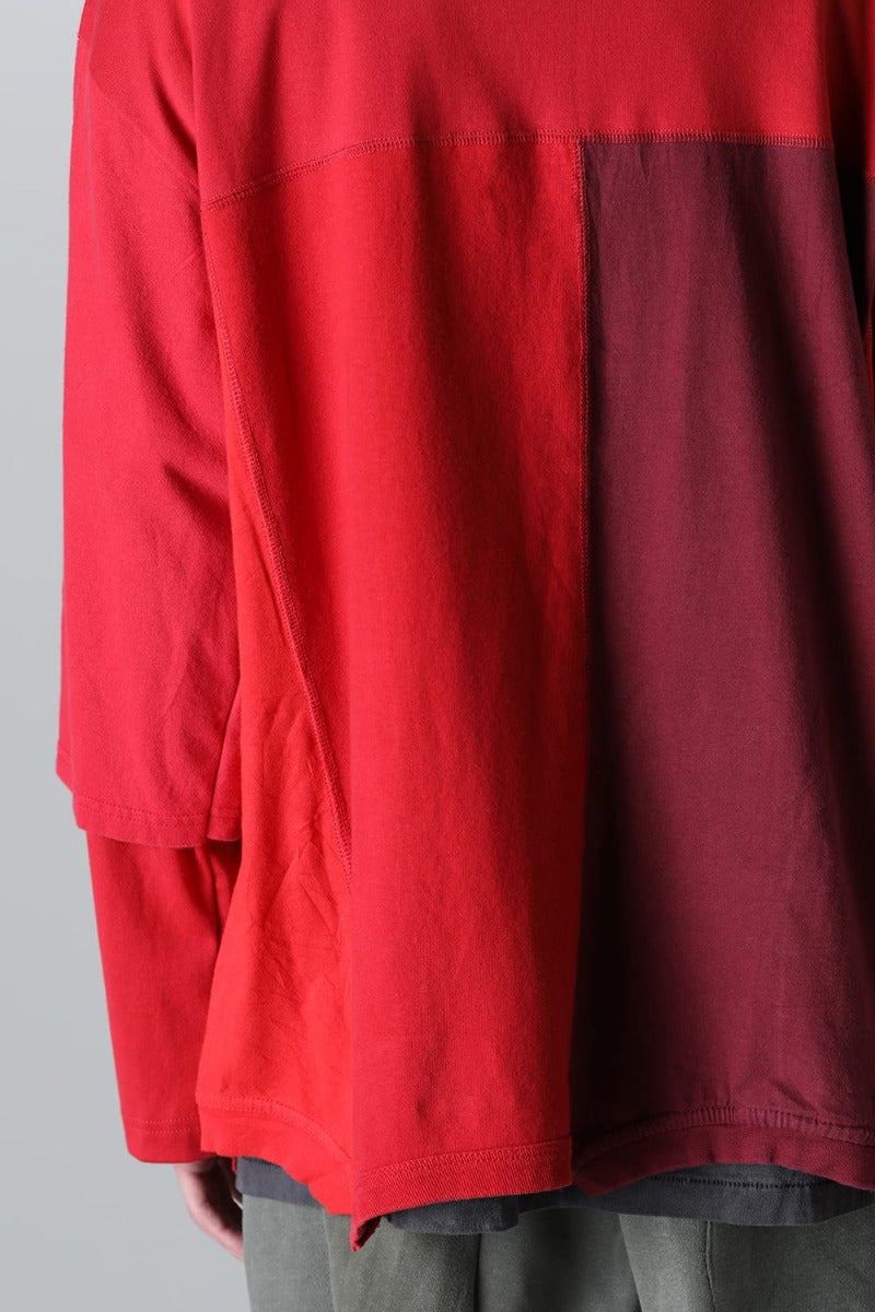 Upside Down Cardigan  Red