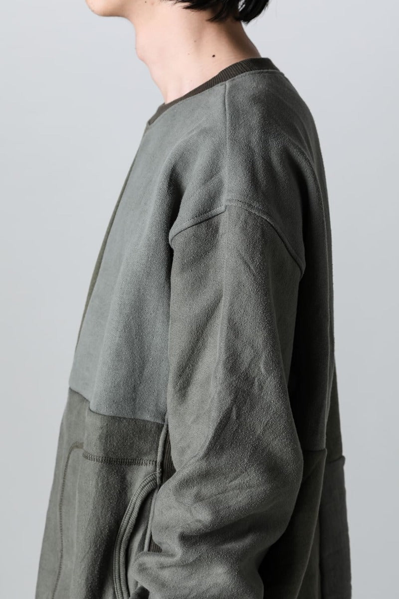 Military Reverse Sweat  Khaki