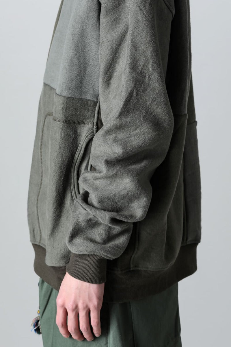 Military Reverse Sweat  Khaki
