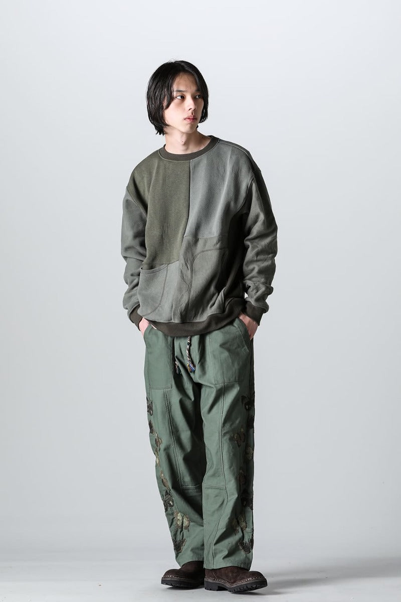 Military Reverse Sweat  Khaki