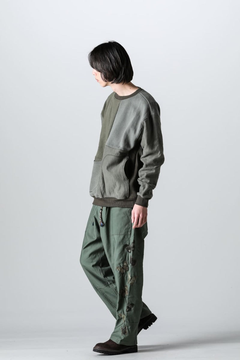 Military Reverse Sweat  Khaki