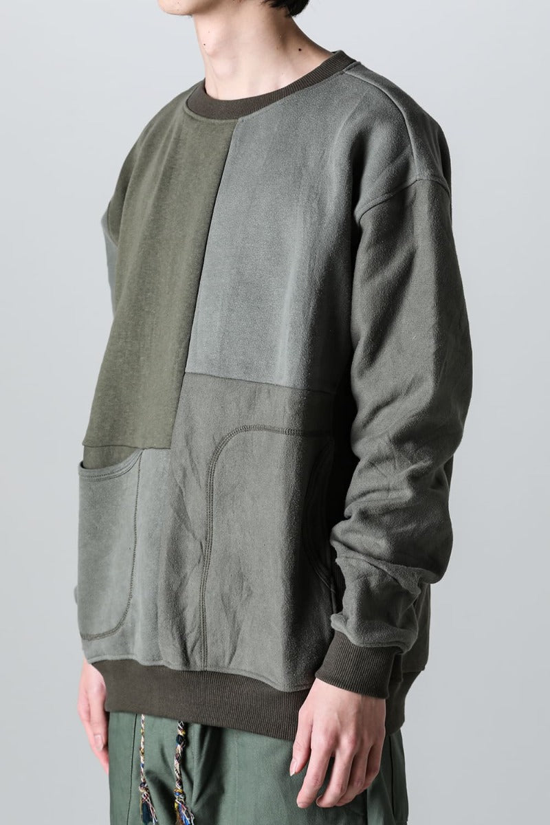 Military Reverse Sweat  Khaki