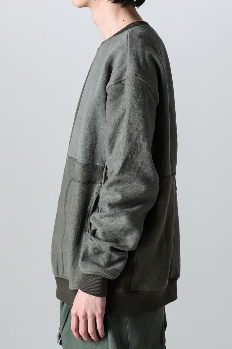 Military Reverse Sweat  Khaki