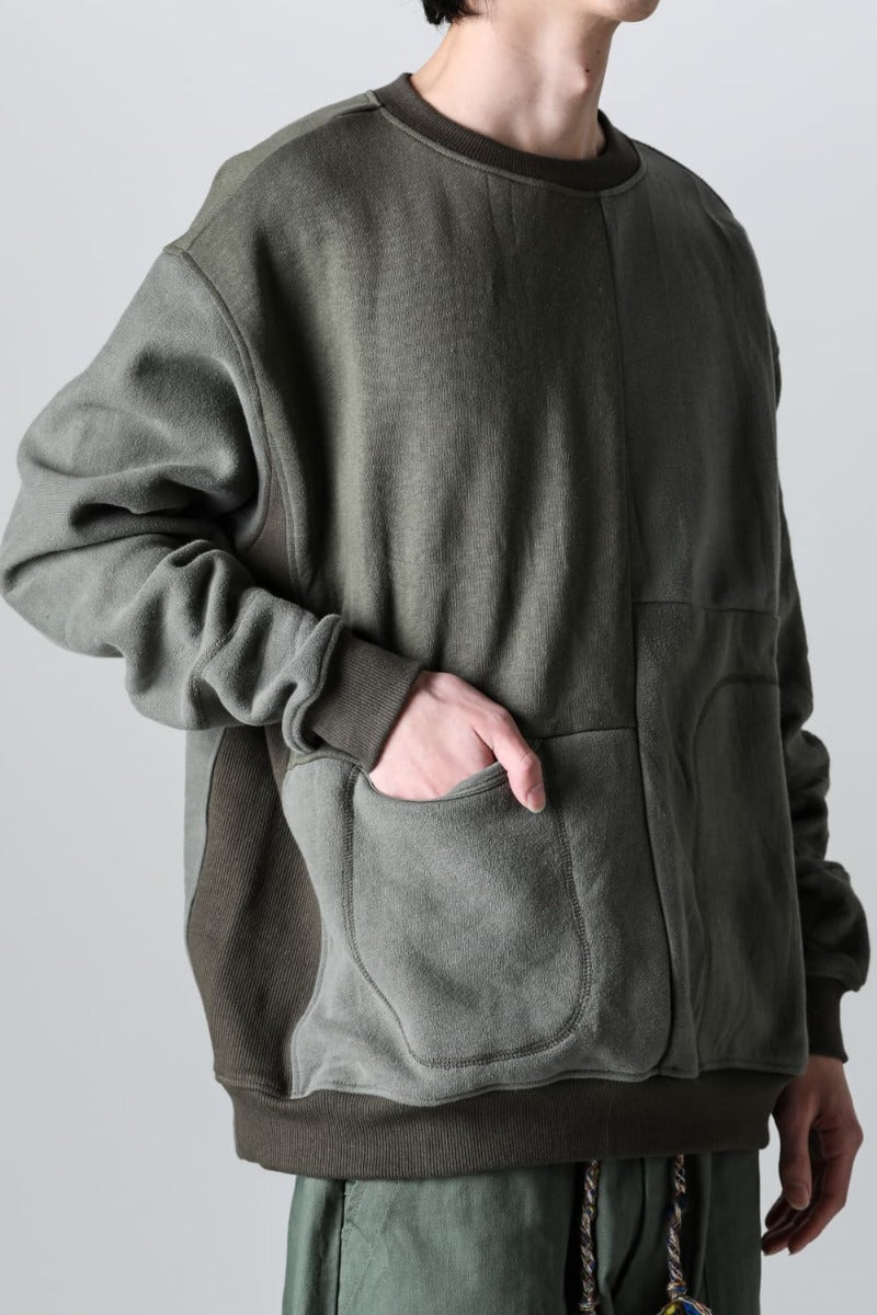 Military Reverse Sweat  Khaki
