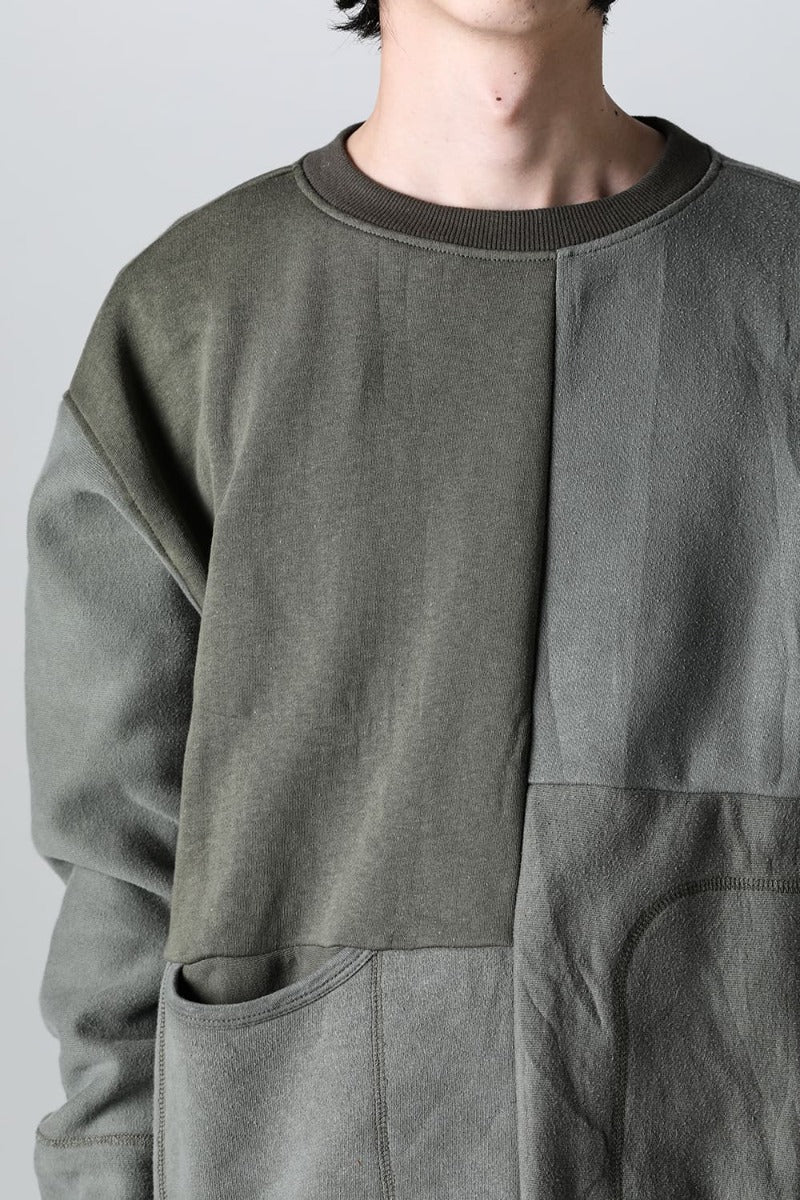 Military Reverse Sweat  Khaki