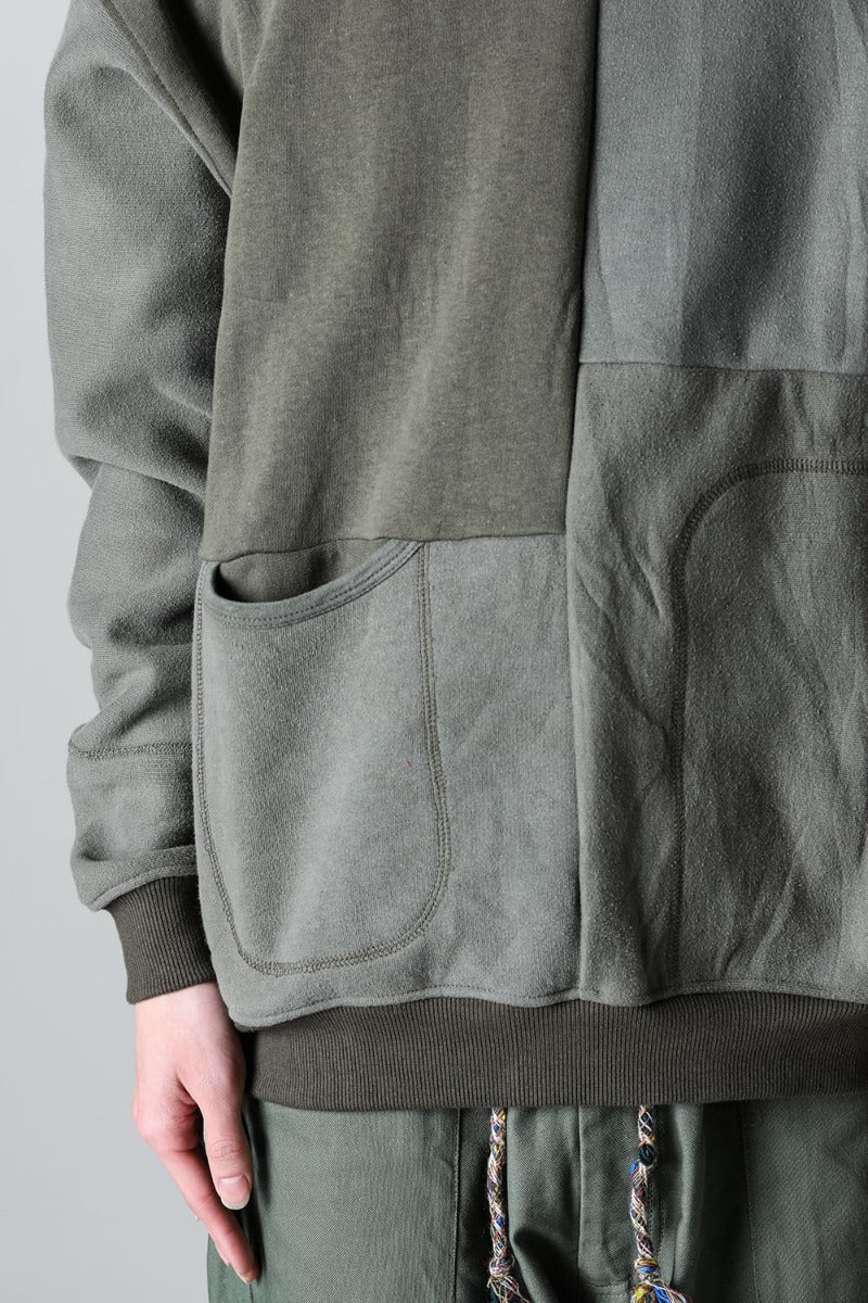 Military Reverse Sweat  Khaki
