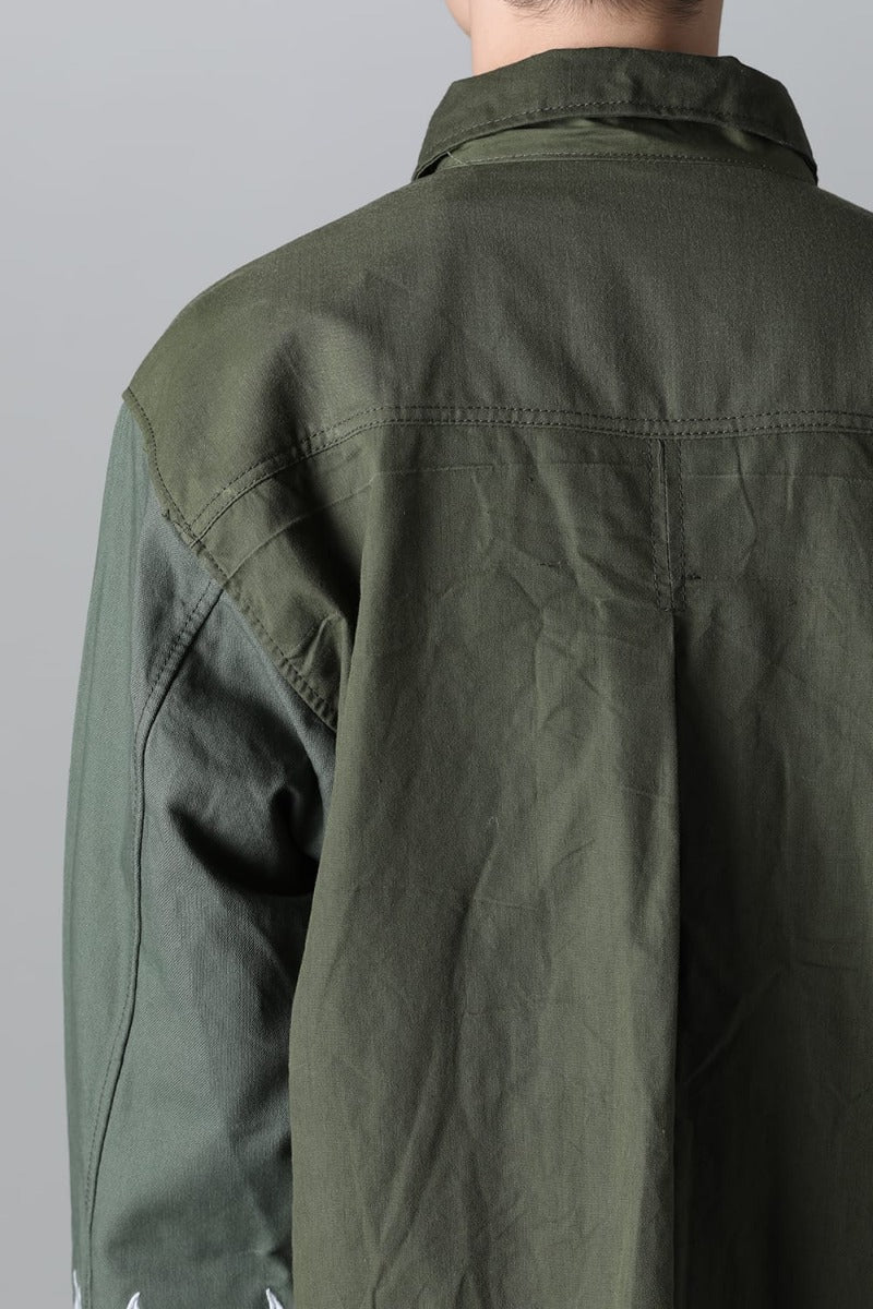 Fire EMB jacket  Denim - L1