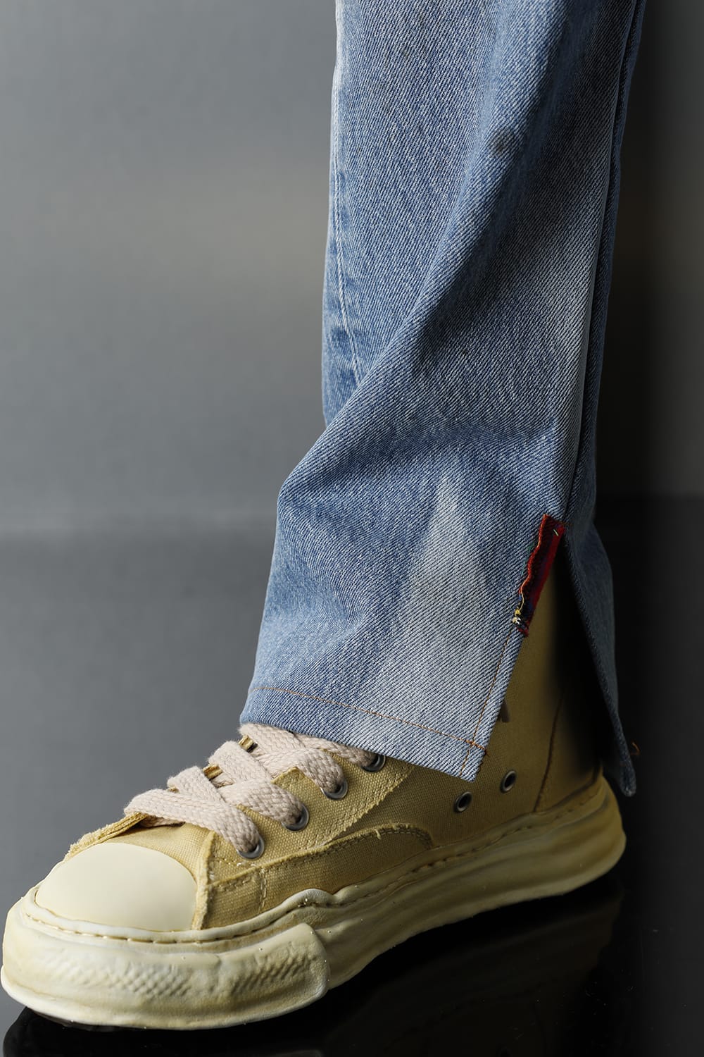 REWORKED DENIM PANTS