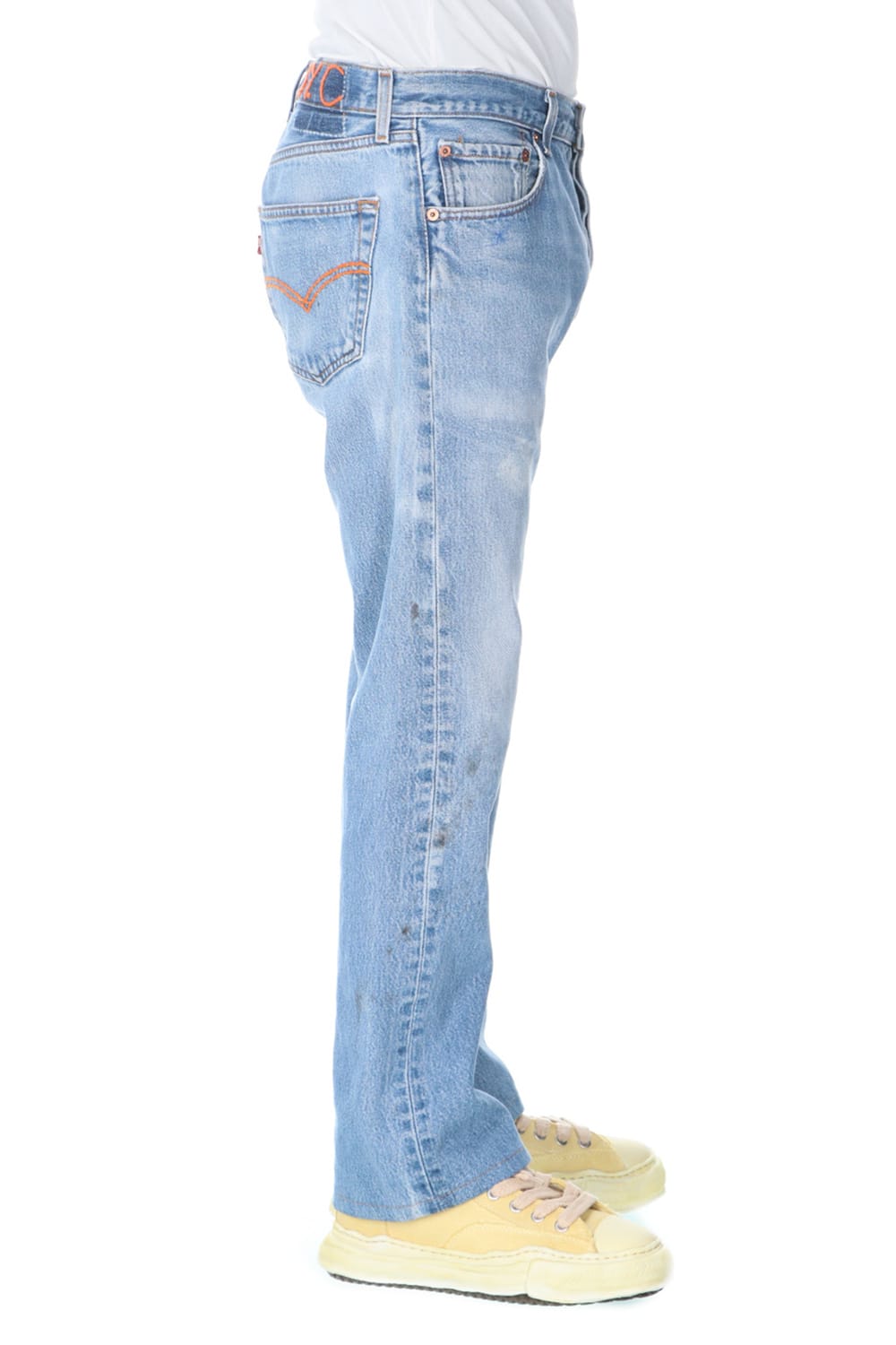 REWORKED DENIM PANTS