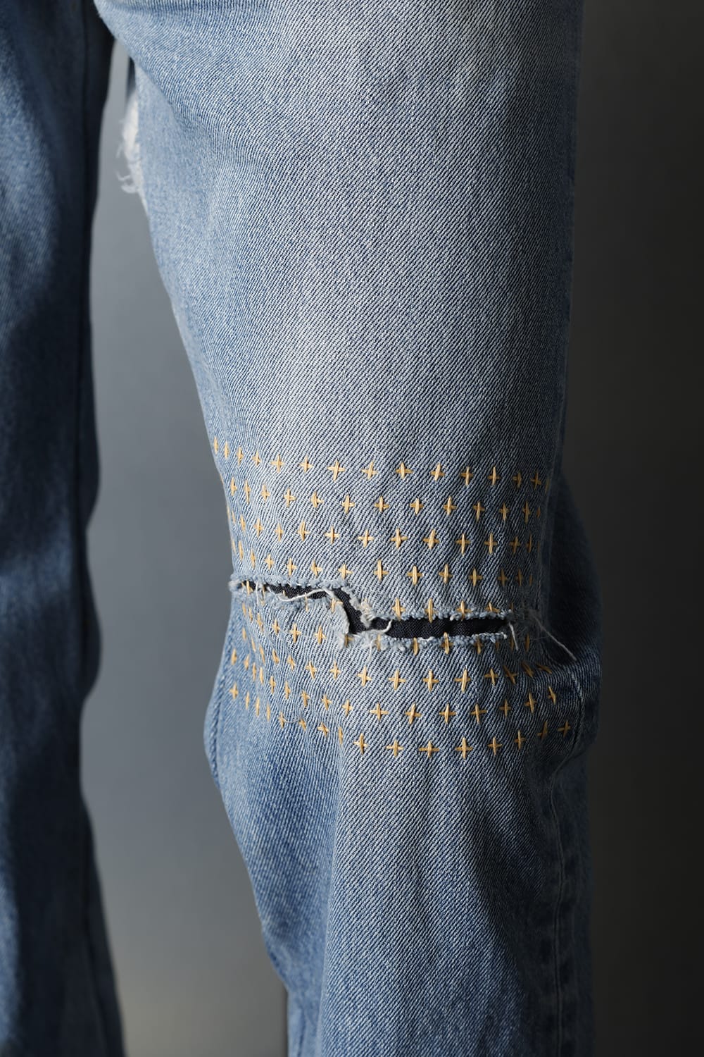 REWORKED DENIM PANTS