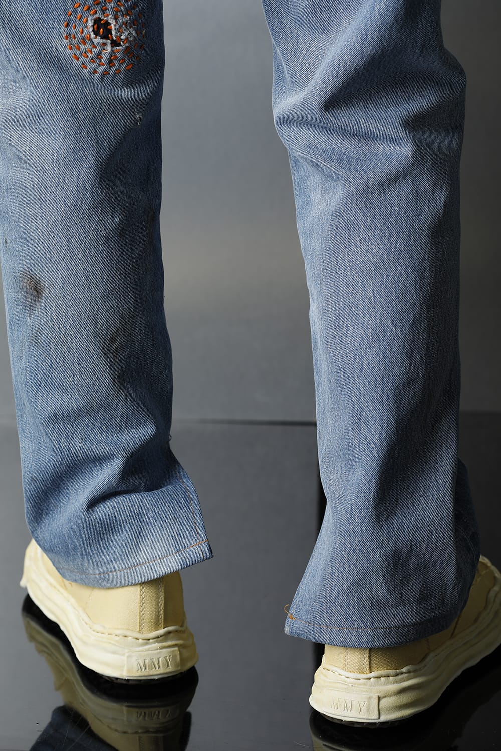 REWORKED DENIM PANTS