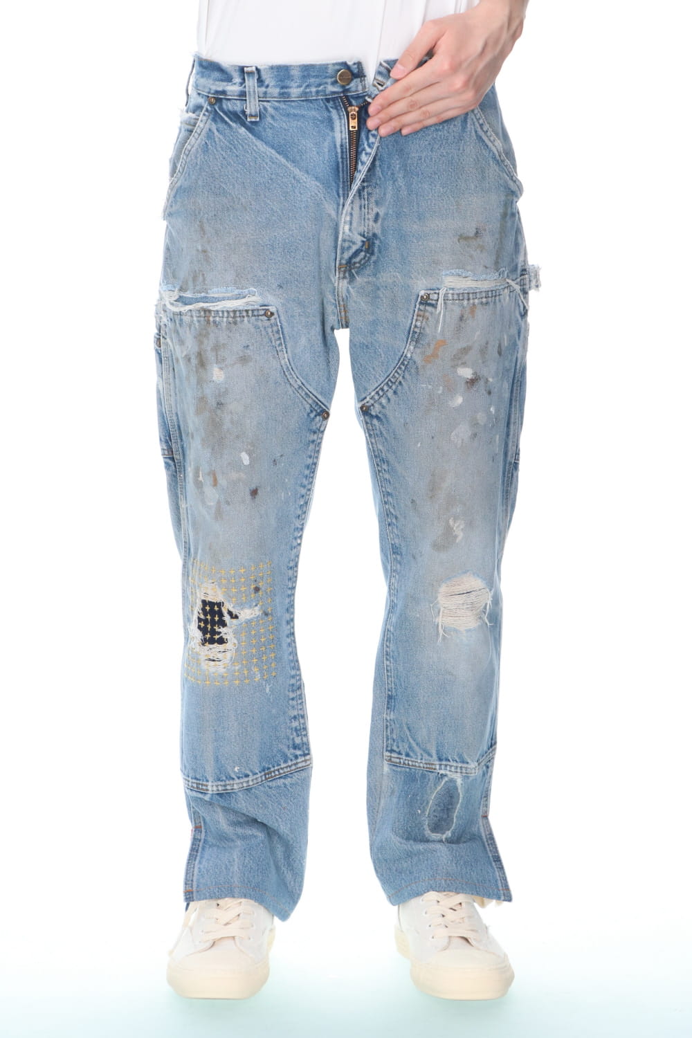 REWORKED PAINTER DENIM PANTS
