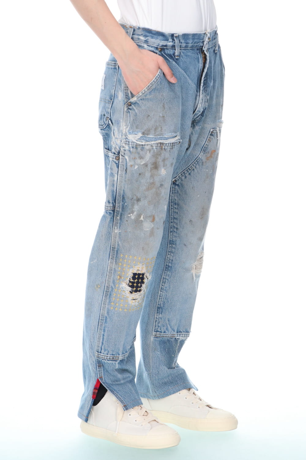 REWORKED PAINTER DENIM PANTS
