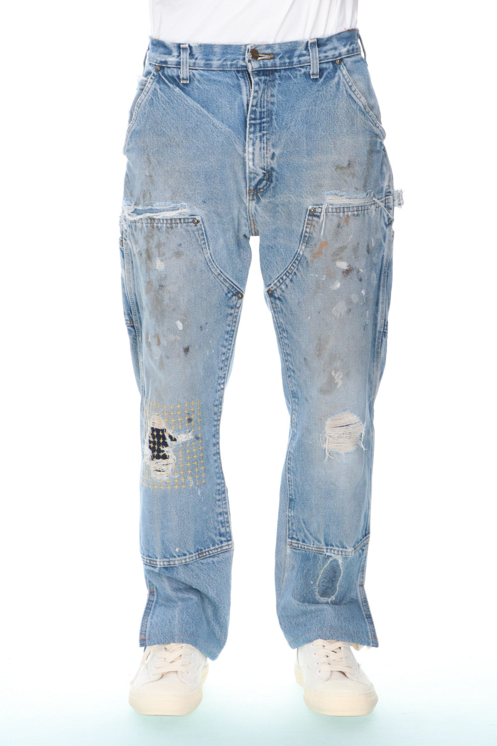 REWORKED PAINTER DENIM PANTS