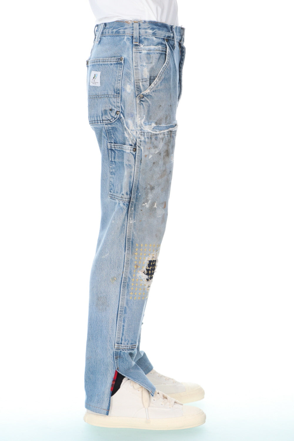 REWORKED PAINTER DENIM PANTS