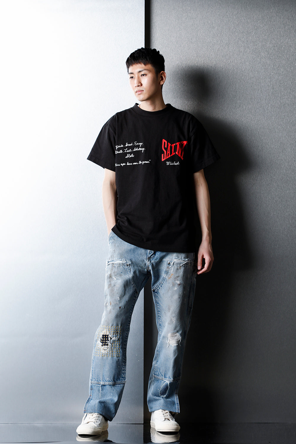 REWORKED PAINTER DENIM PANTS