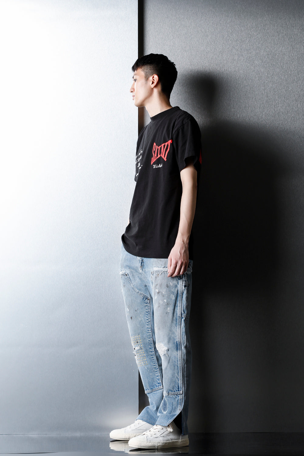 REWORKED PAINTER DENIM PANTS