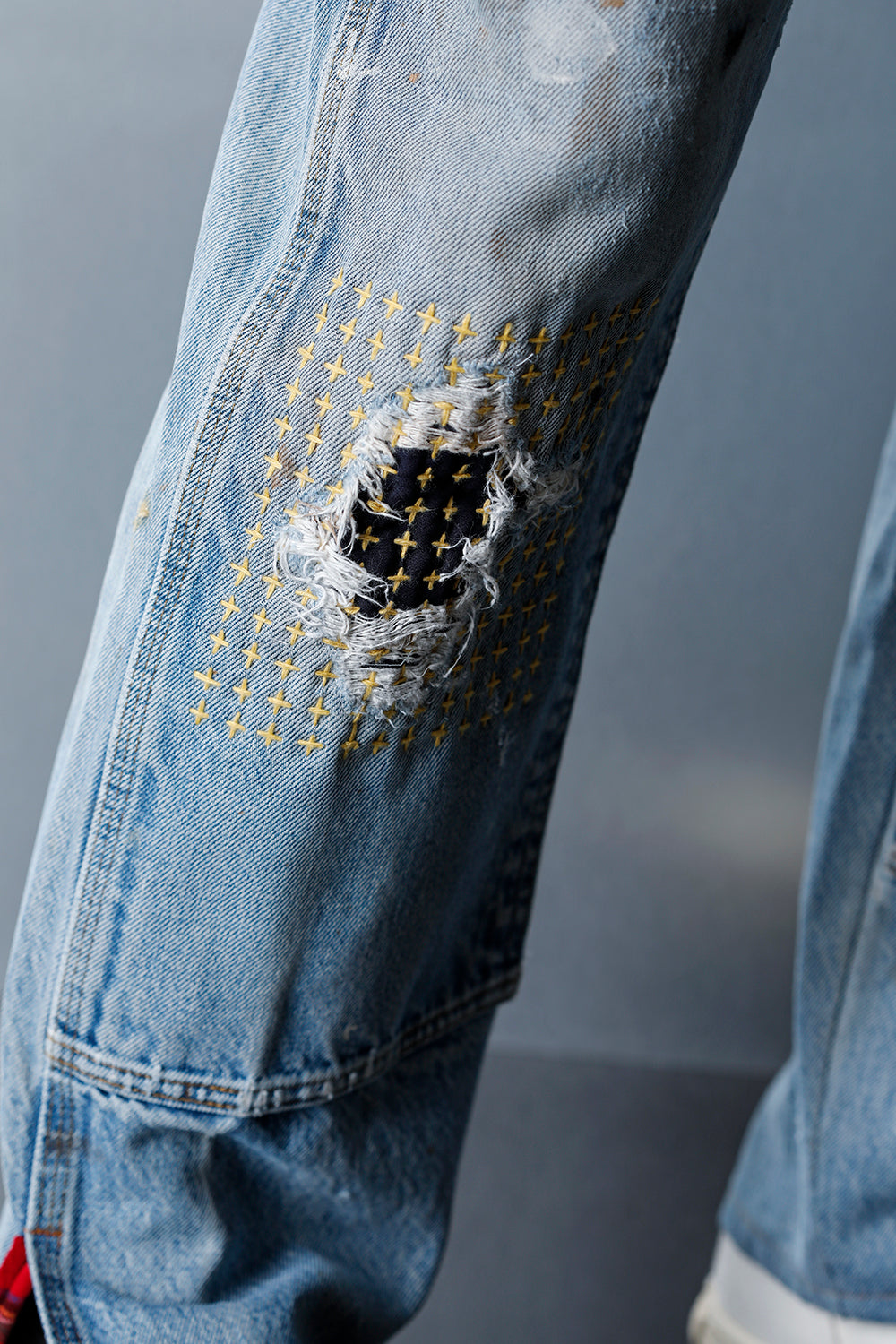 REWORKED PAINTER DENIM PANTS