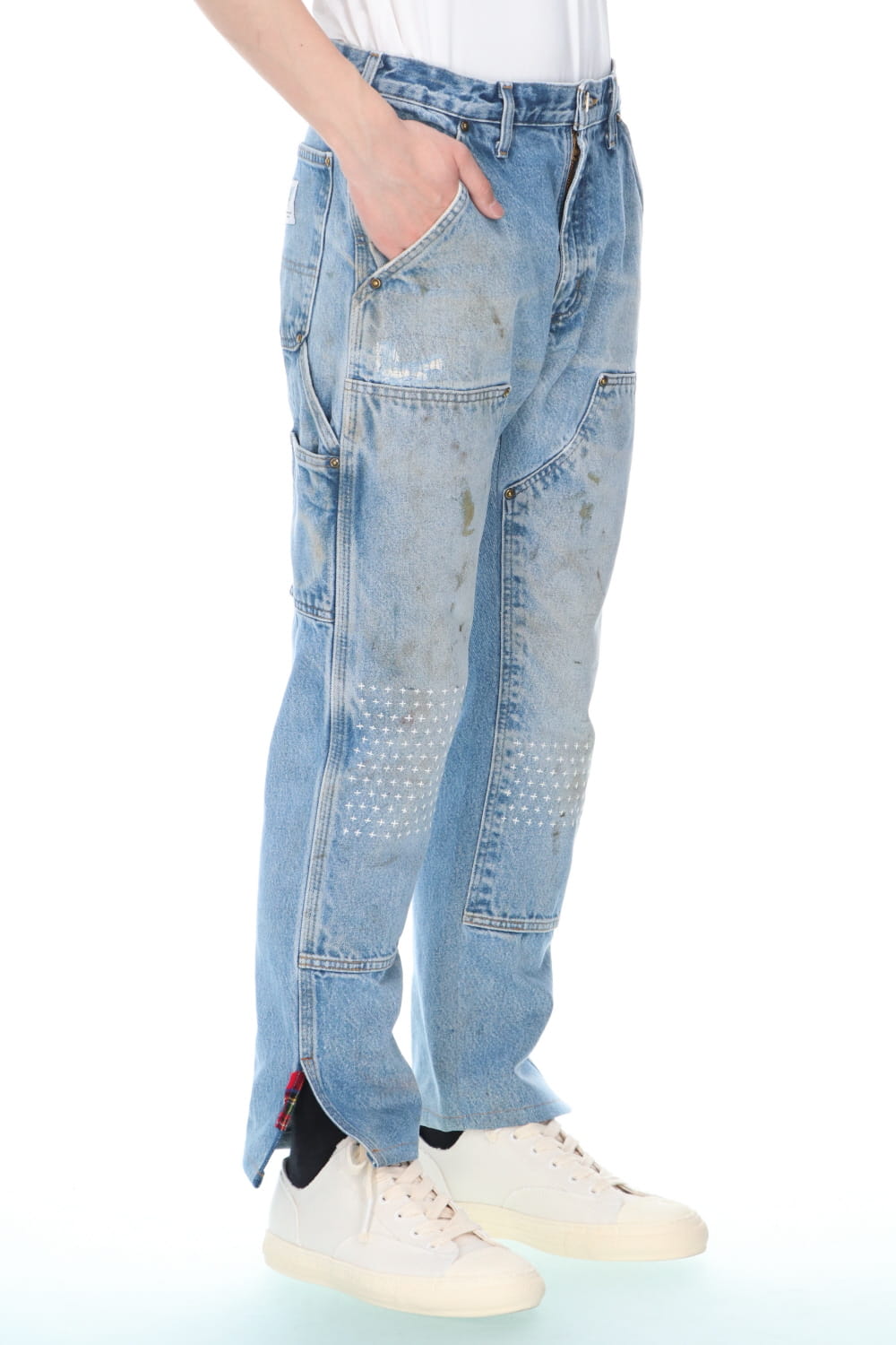 REWORKED PAINTER DENIM PANTS