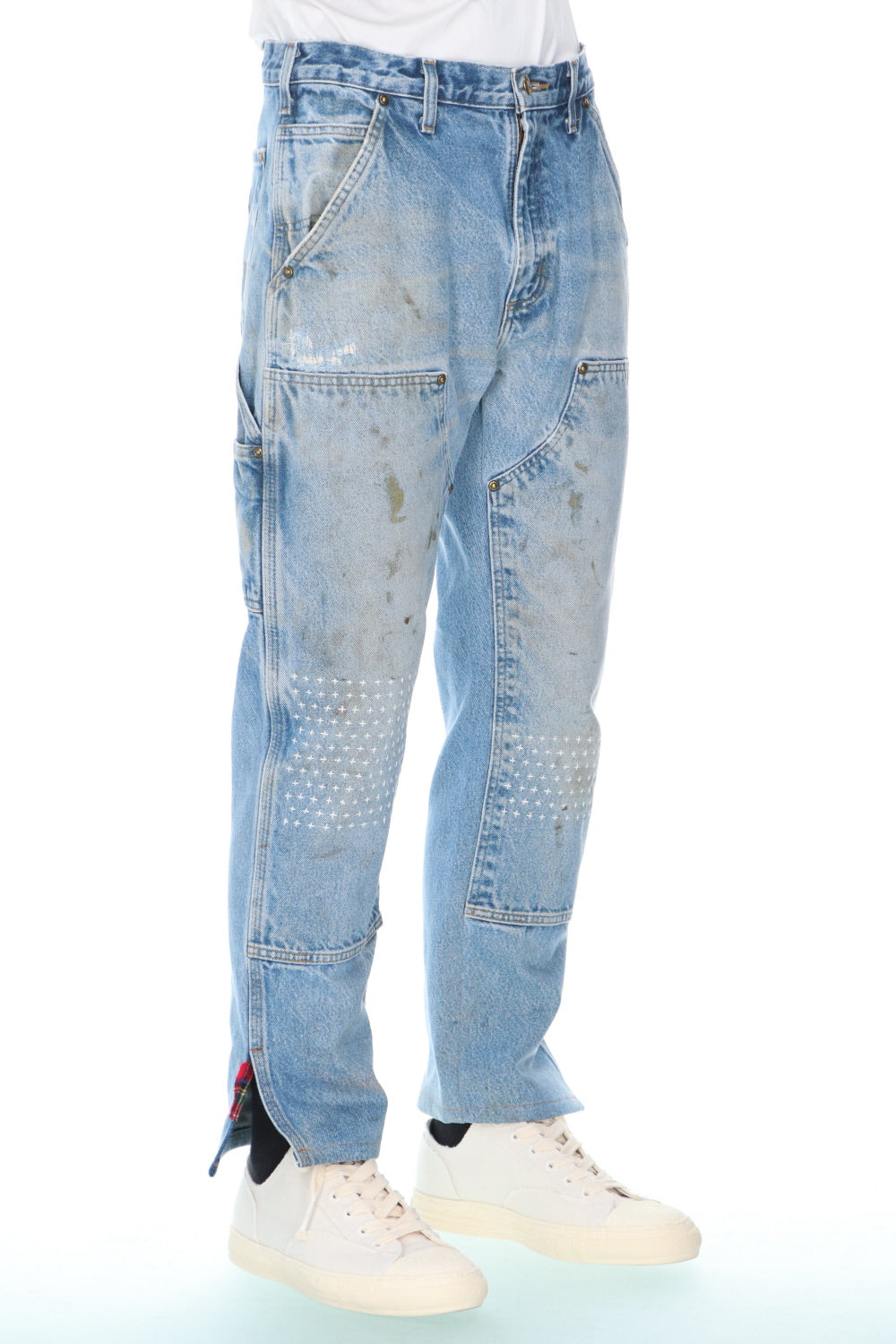 REWORKED PAINTER DENIM PANTS