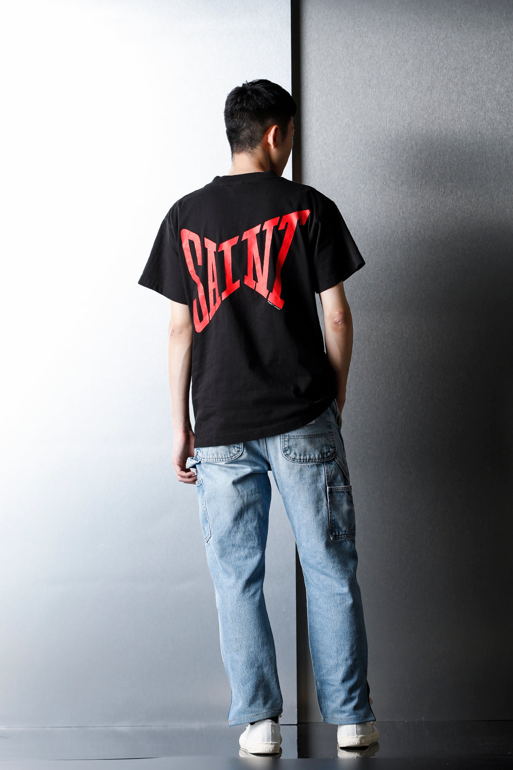 REWORKED PAINTER DENIM PANTS