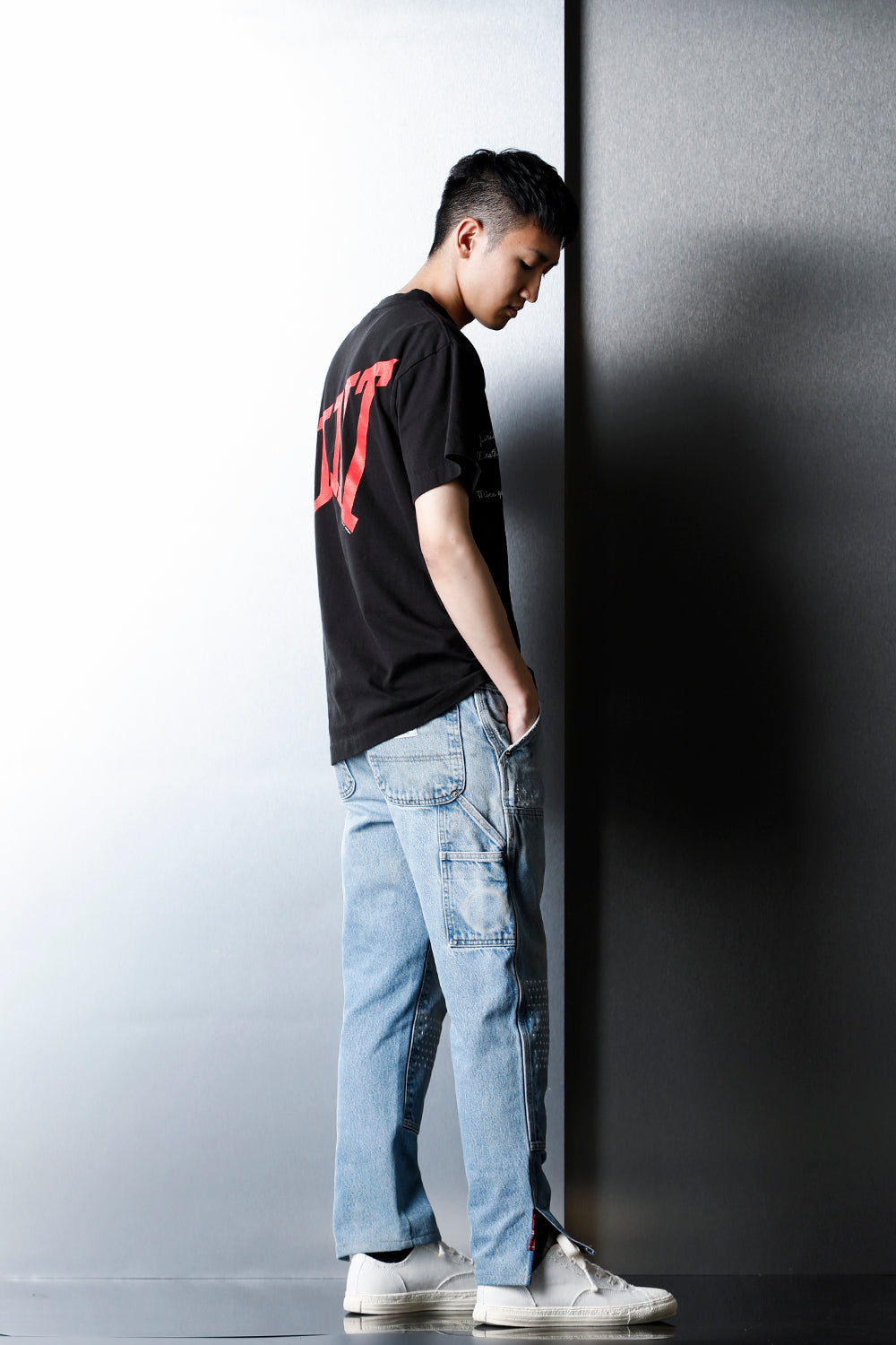 REWORKED PAINTER DENIM PANTS