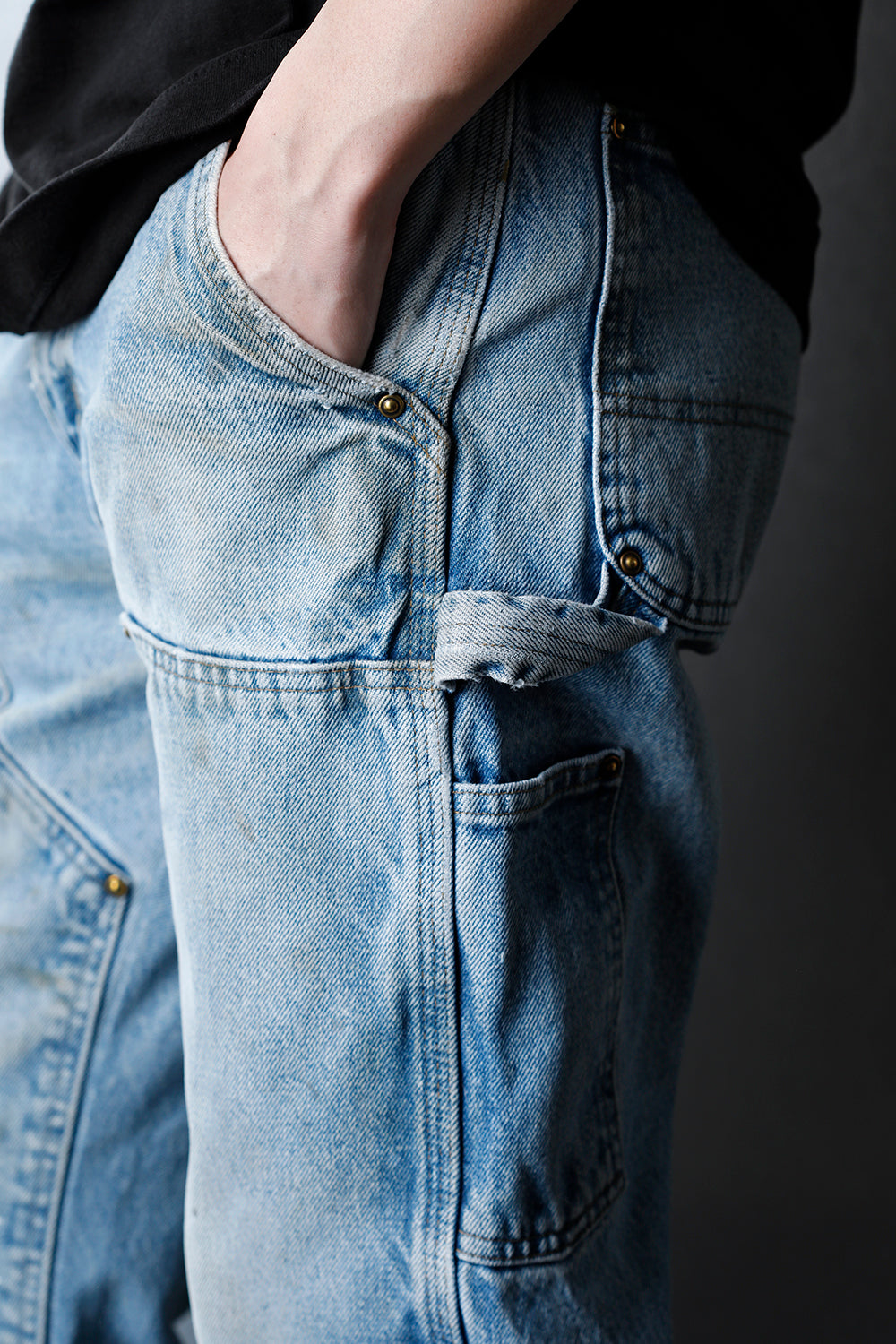 REWORKED PAINTER DENIM PANTS