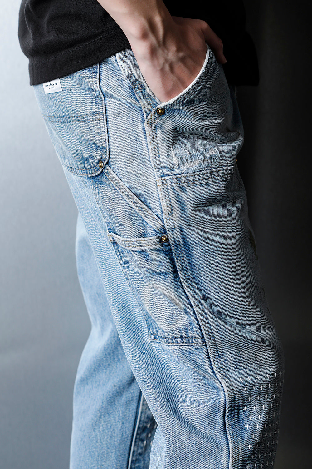 REWORKED PAINTER DENIM PANTS