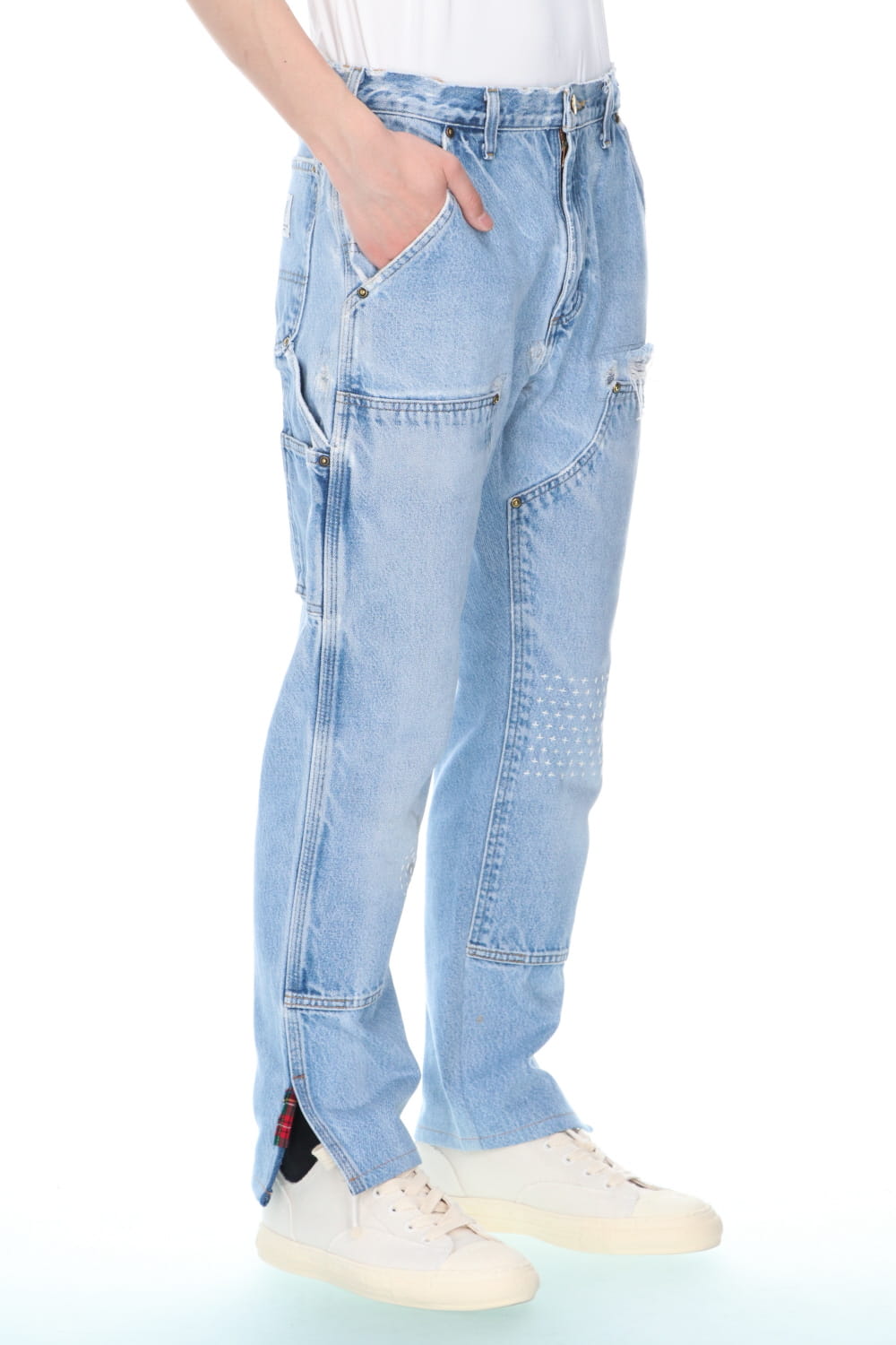 REWORKED PAINTER DENIM PANTS