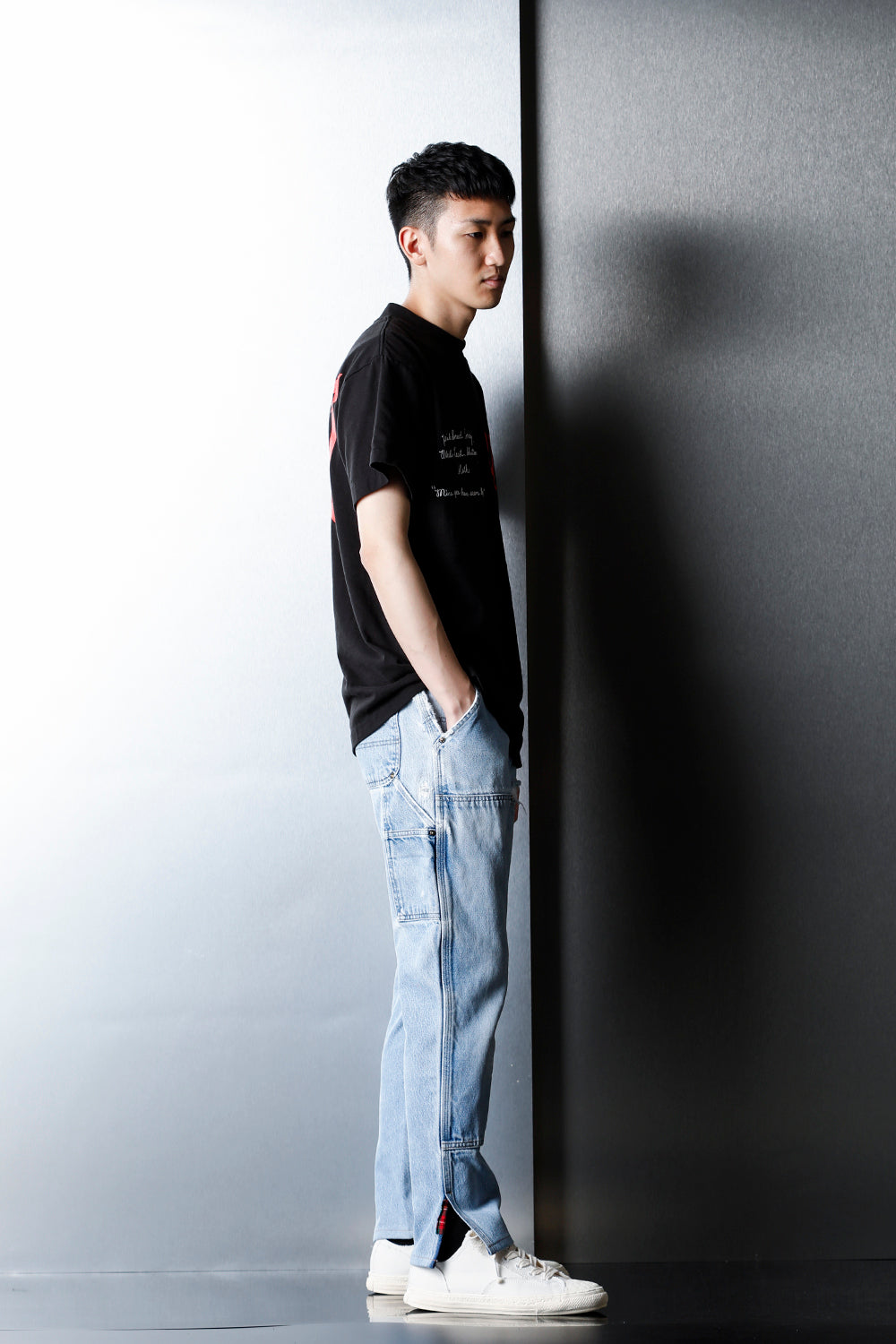 REWORKED PAINTER DENIM PANTS