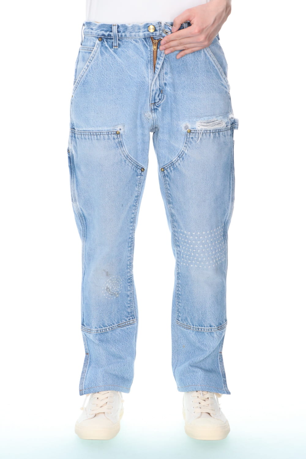 REWORKED PAINTER DENIM PANTS