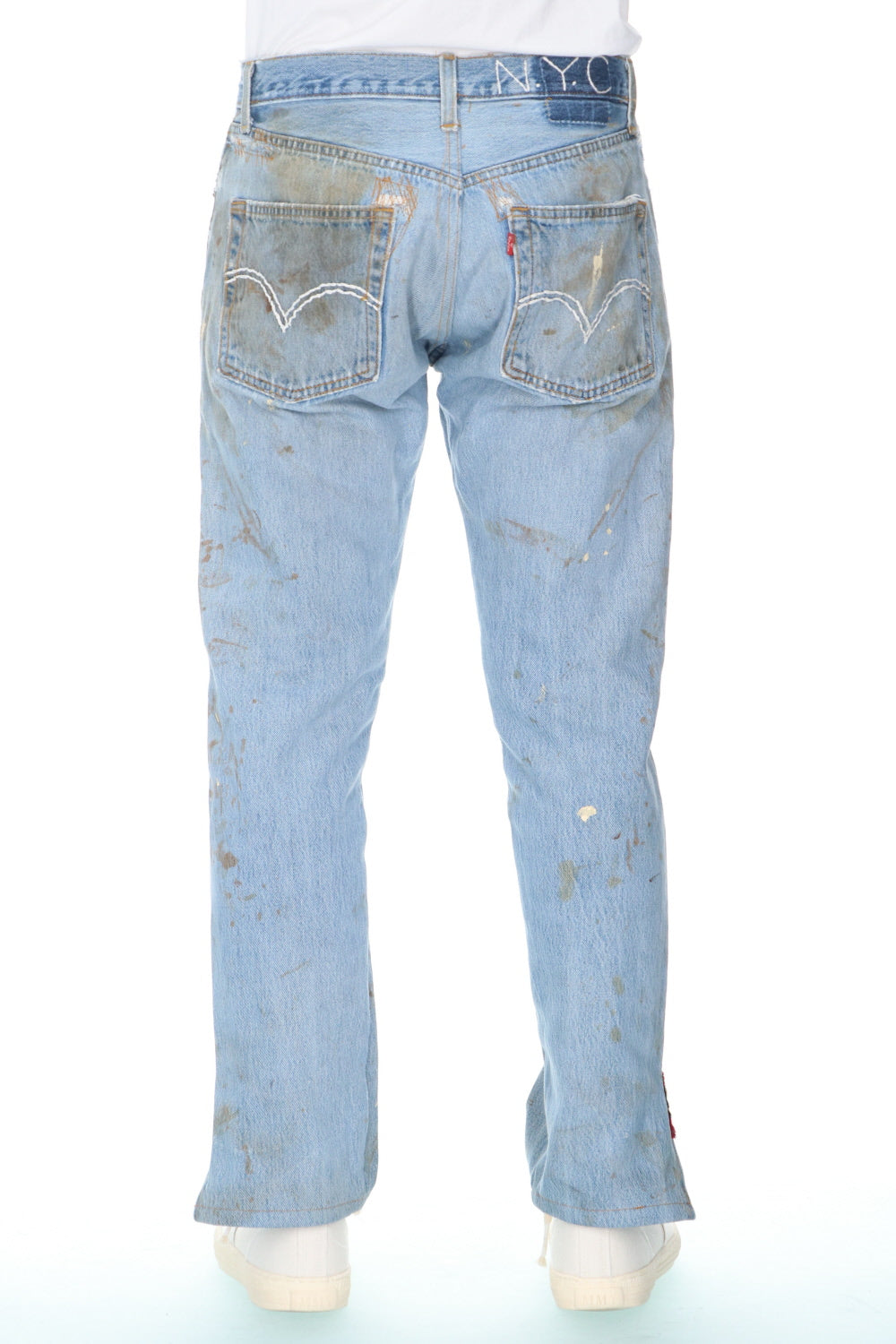 REWORKED DENIM PANTS