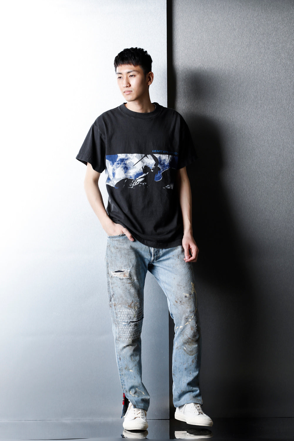 REWORKED DENIM PANTS