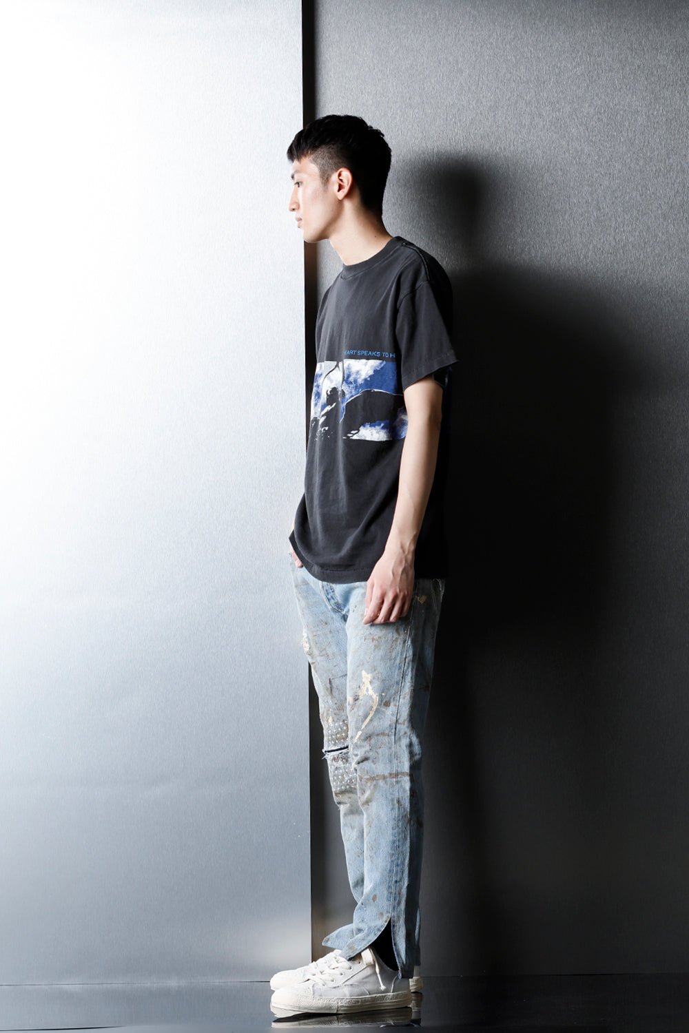 REWORKED DENIM PANTS