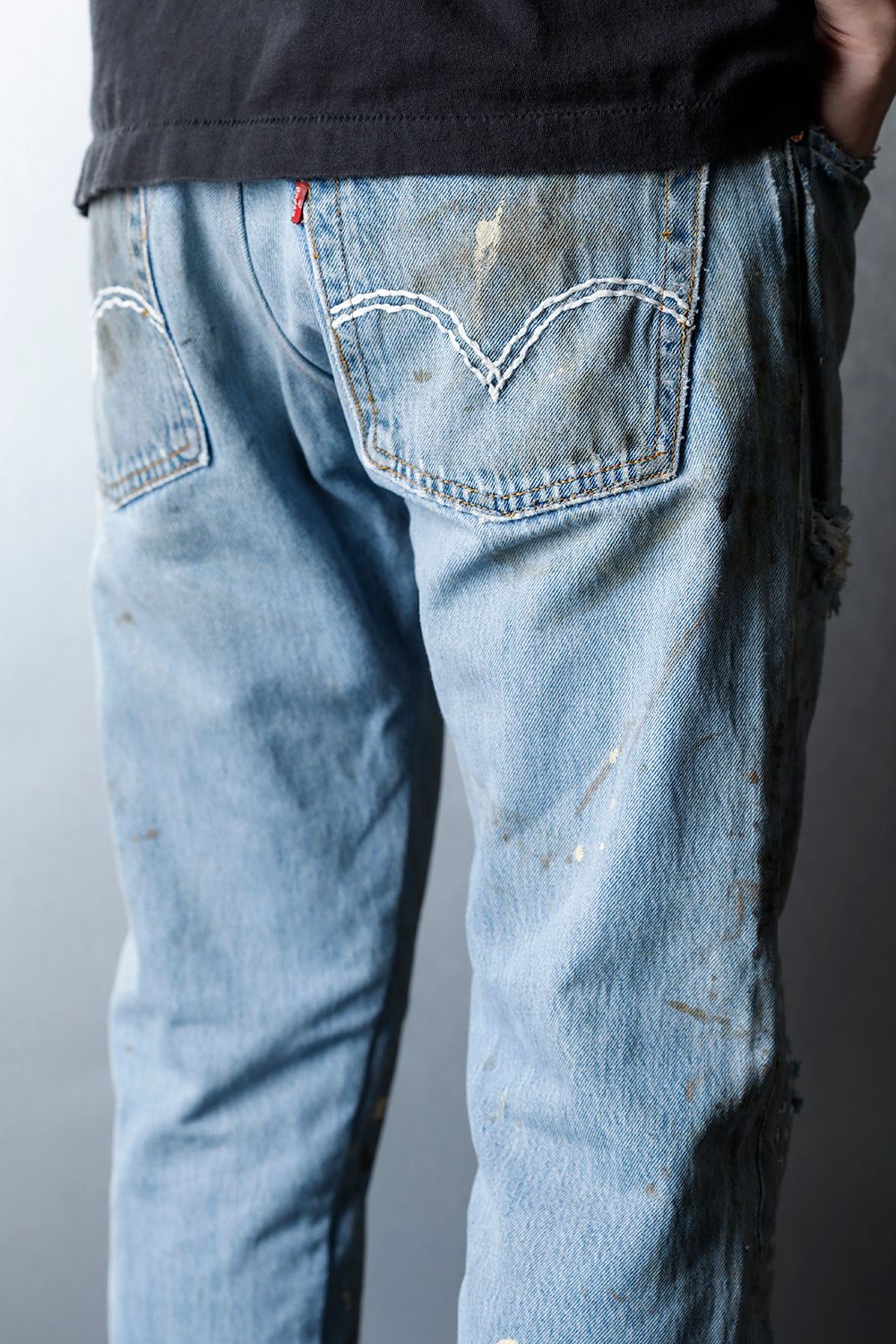 REWORKED DENIM PANTS