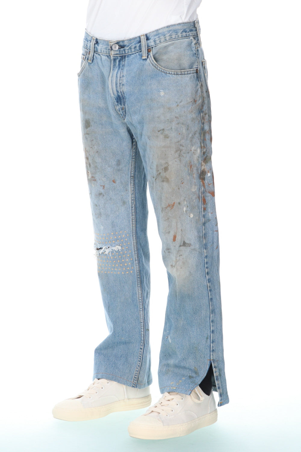 REWORKED DENIM PANTS