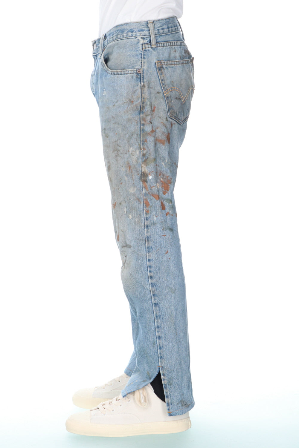 REWORKED DENIM PANTS