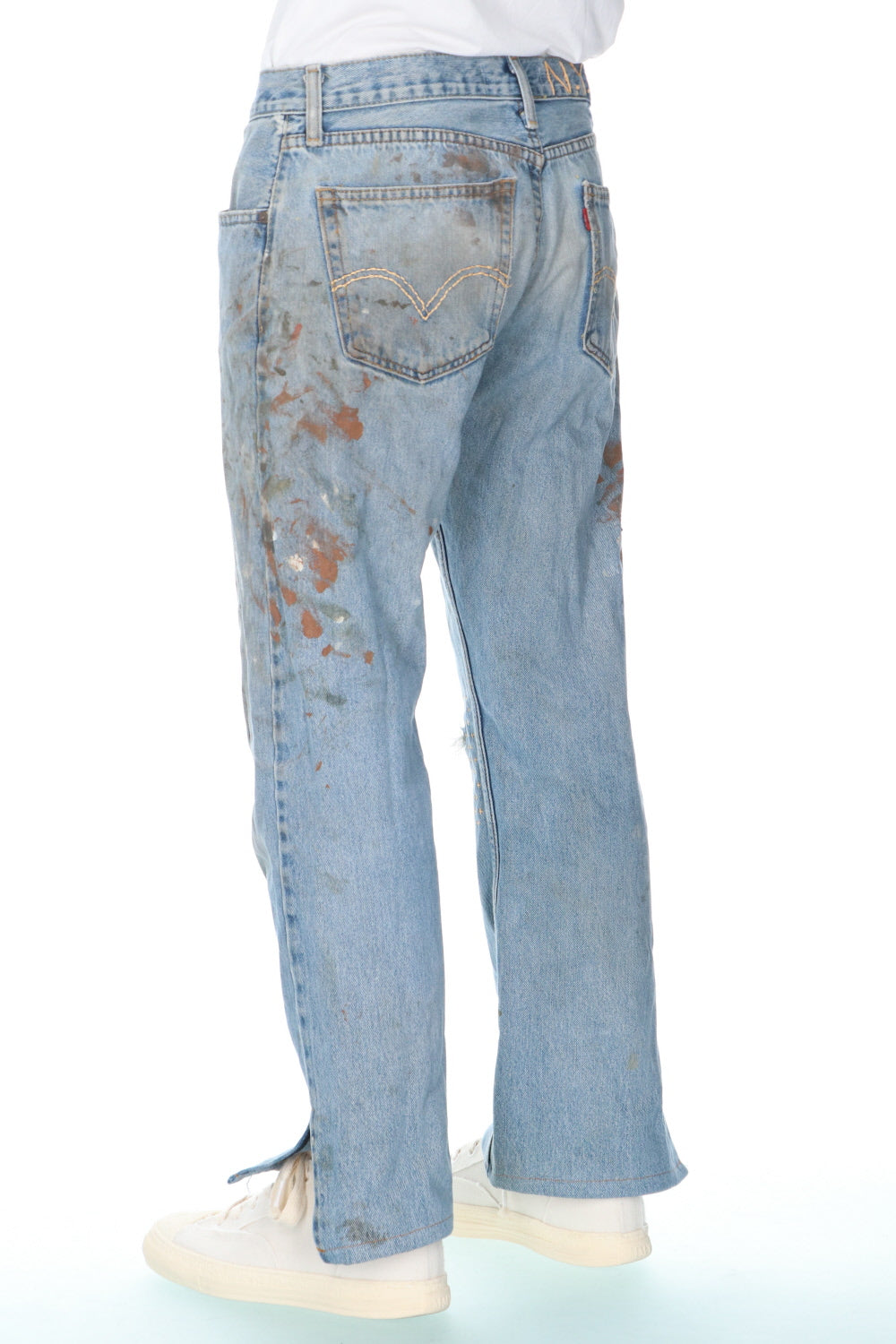 REWORKED DENIM PANTS