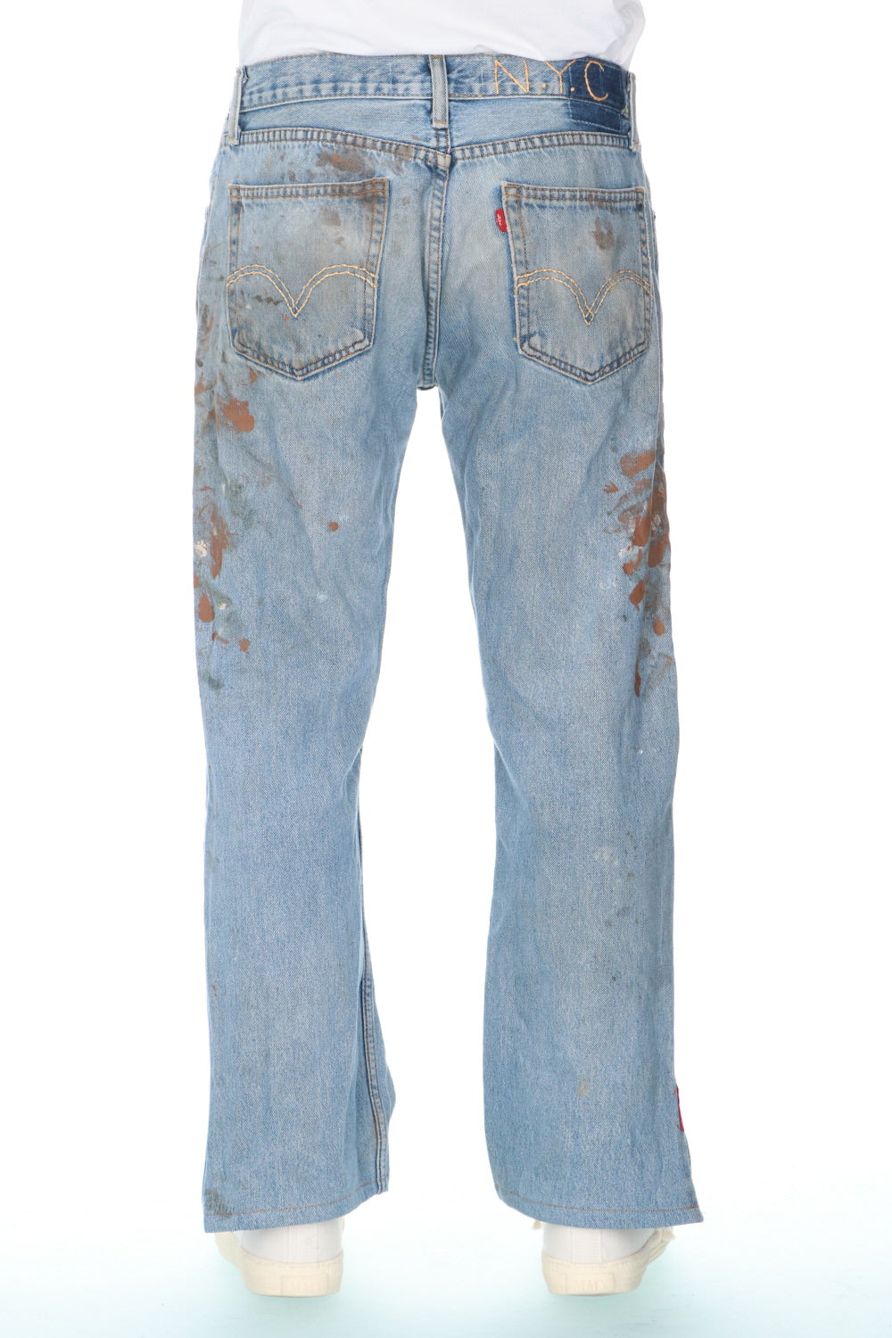 REWORKED DENIM PANTS